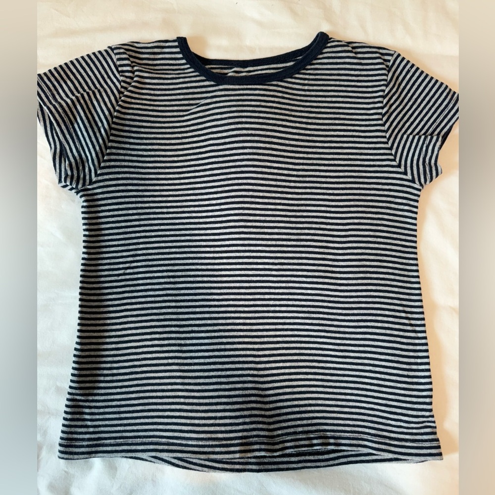 Brandy Melville Cropped Striped Baby Tee